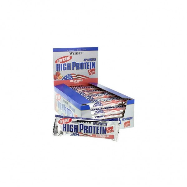 WEIDER LOW CARB HIGH PROTEIN BAR 24/1